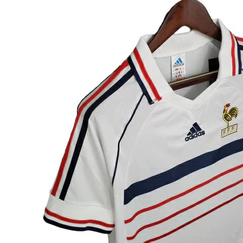 Camisa Retrô França II Away 1998/99 Masculino Branco - Manto Club