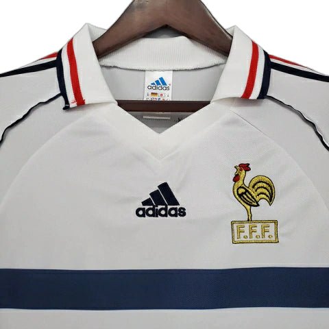 Camisa Retrô França II Away 1998/99 Masculino Branco - Manto Club
