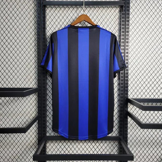 Camisa Retrô Inter de Milão I Nike 1999/00 Masculino Azul e Preto - Manto Club