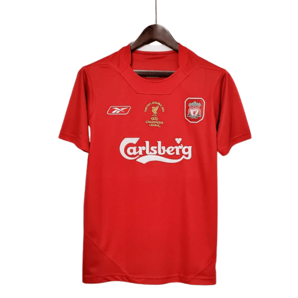 Camisa Retrô Liverpool 2005/05 Home Champions League Edition - Manto Club