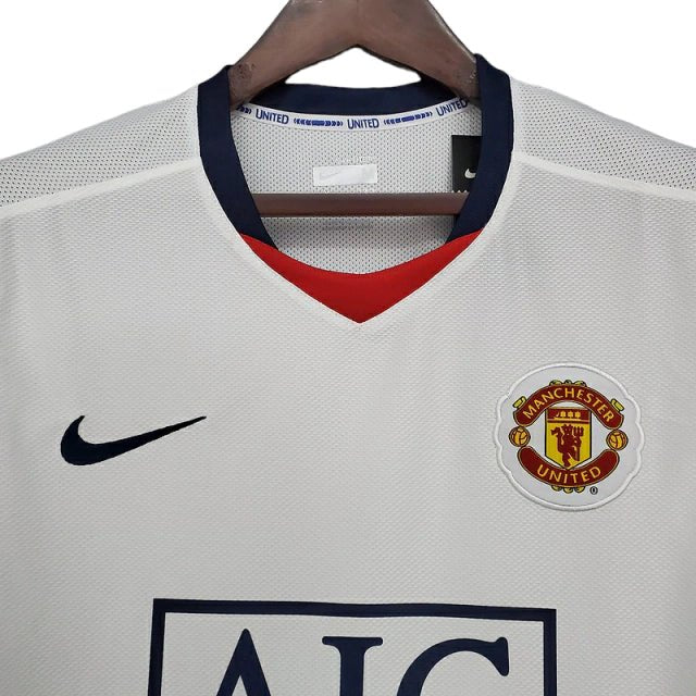 Camisa Retrô Manchester United Adidas 2008/09 Masculino Branco - Manto Club