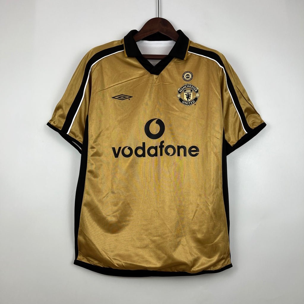 Camisa Retrô Manchester United Edição 100 Anos, Dupla Face - Manto Club