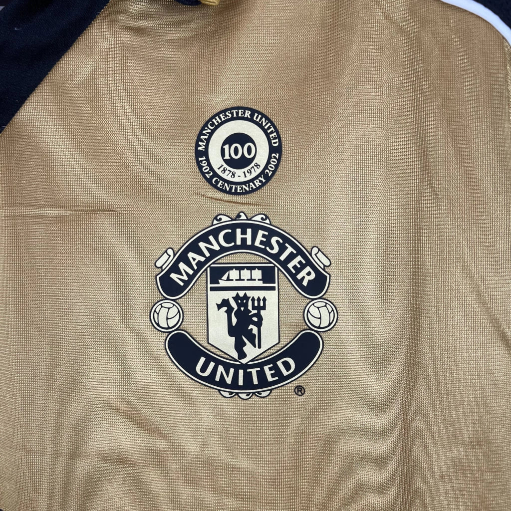 Camisa Retrô Manchester United Edição 100 Anos, Dupla Face - Manto Club