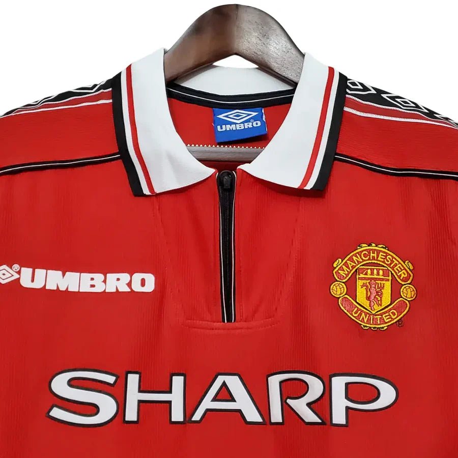 Camisa Retrô Manchester United Home 1998/99 Nike Masculino - Vermelho - Manto Club