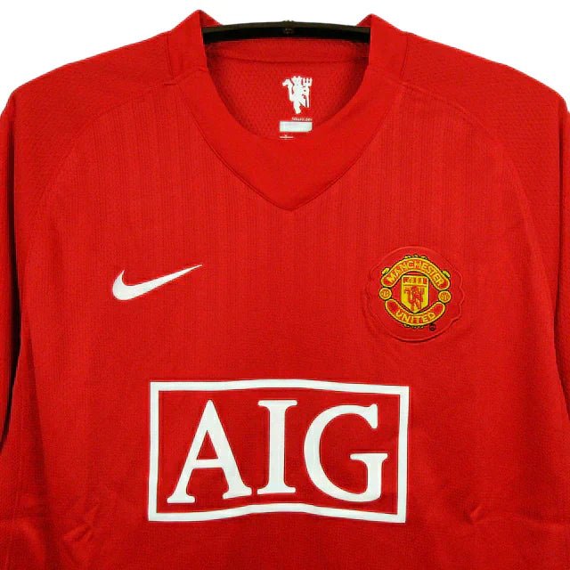 Camisa Retrô Manchester United I Home 2007/08 Masculino Vermelho - Manto Club