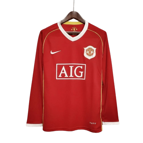 Camisa Retrô Manchester United Manga Longa Nike 2006/07 Masculino Vermelho - Manto Club