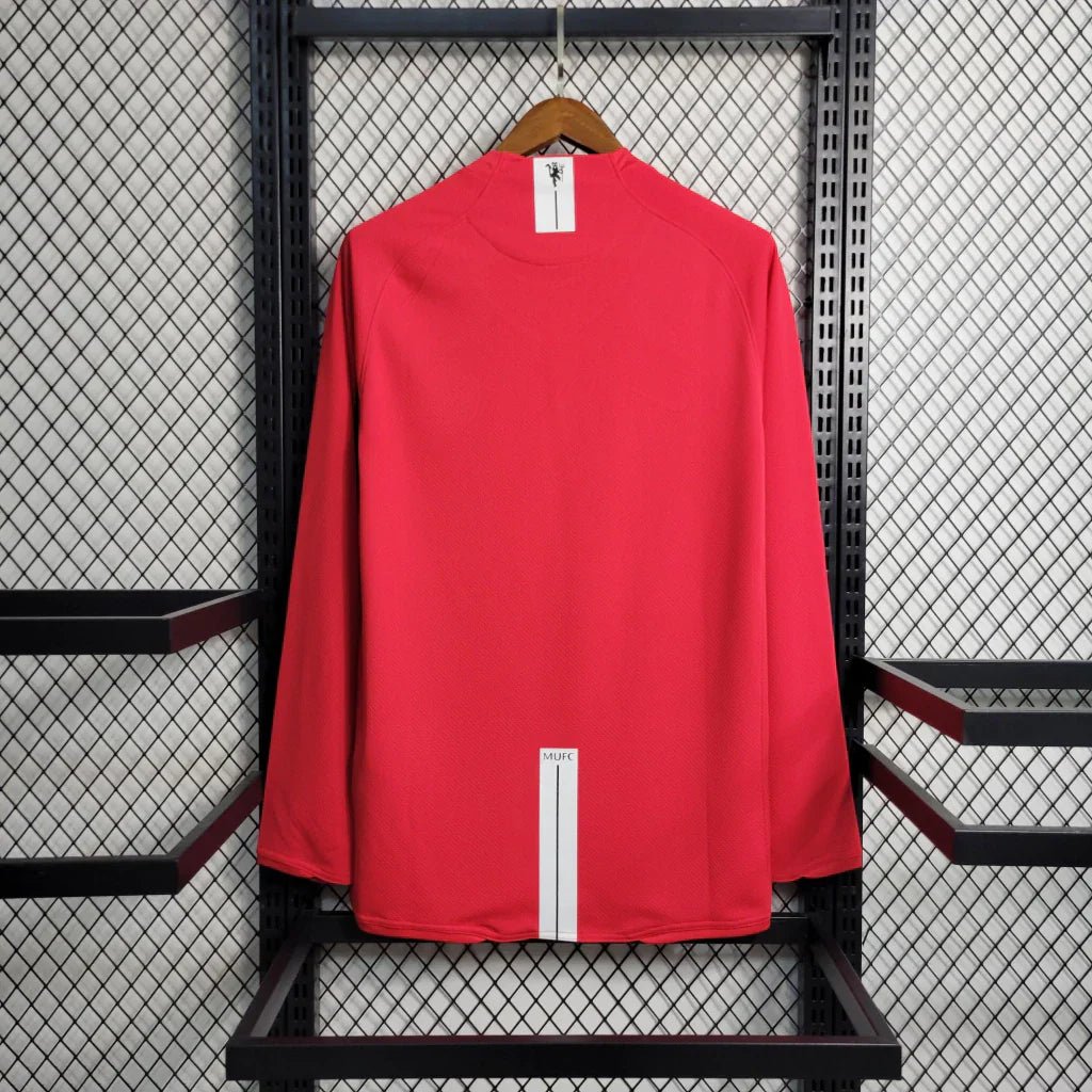 Camisa Retrô Manchester United Manga Longa Nike 2007/08 Masculino Vermelho - Manto Club