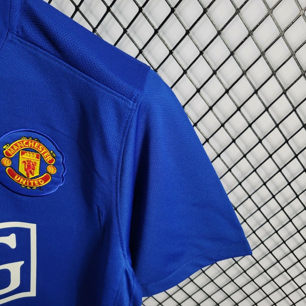Camisa Retrô Manchester United Nike 2007/08 Masculino Azul - Manto Club