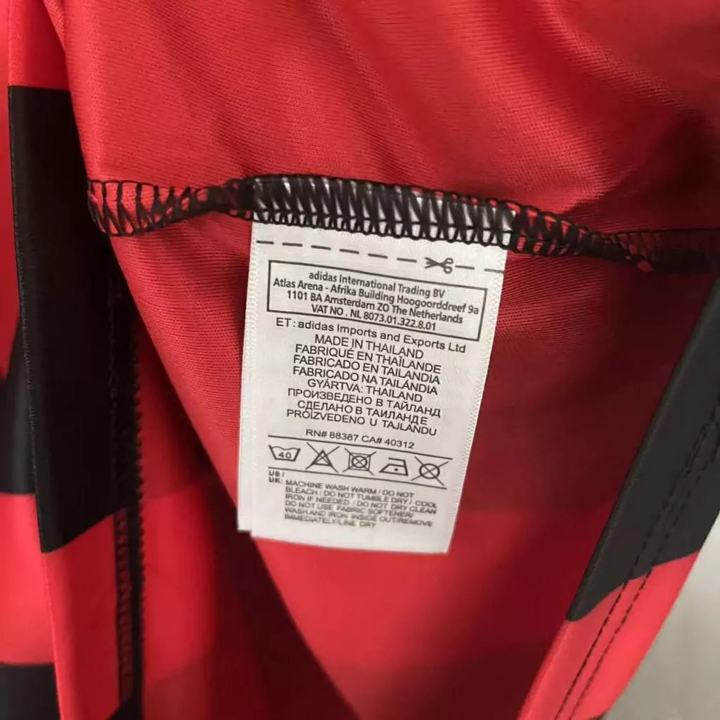 Camisa Retrô Milan Adidas 2008/09 Masculino Vermelha e Preta - Manto Club