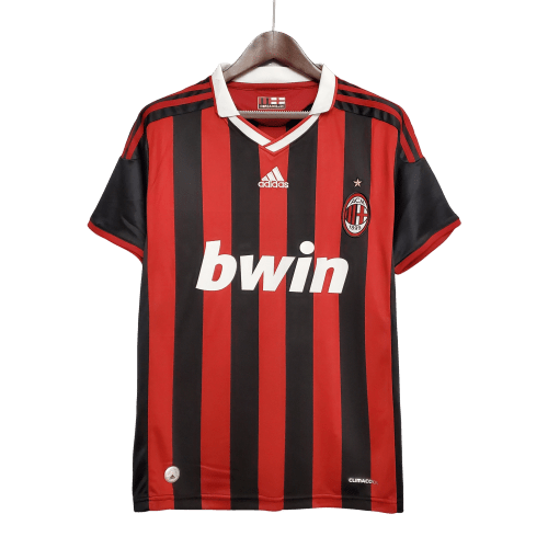 Camisa Retrô Milan I Adidas 2009/10 Vermelho e Preto - Manto Club