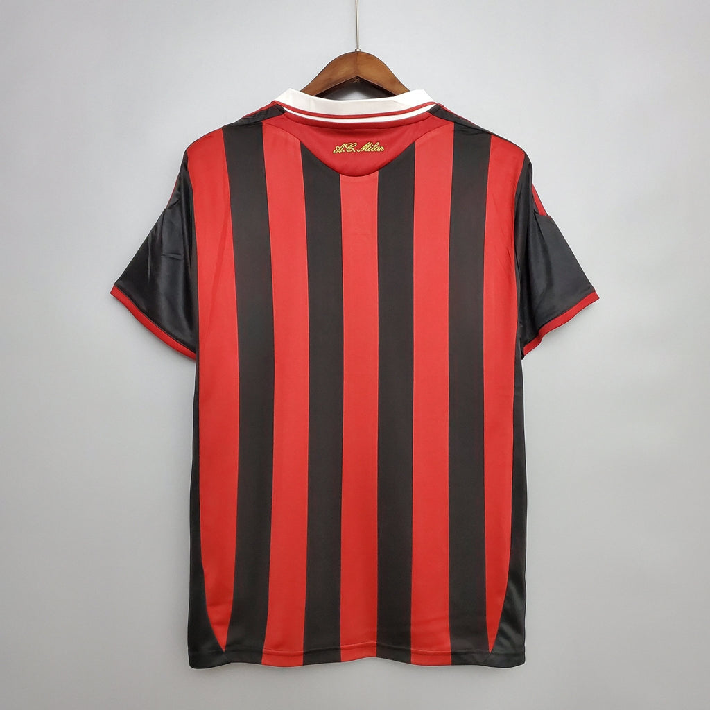 Camisa Retrô Milan I Adidas 2009/10 Vermelho e Preto - Manto Club