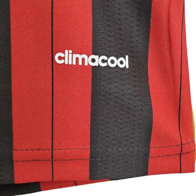 Camisa Retrô Milan I Home Adidas 2013/14 Masculino Vermelho e Preto - Manto Club