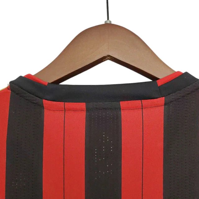 Camisa Retrô Milan I Home Adidas 2013/14 Masculino Vermelho e Preto - Manto Club