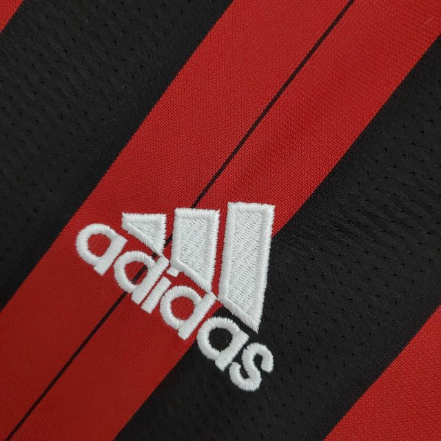 Camisa Retrô Milan I Home Adidas 2013/14 Masculino Vermelho e Preto - Manto Club