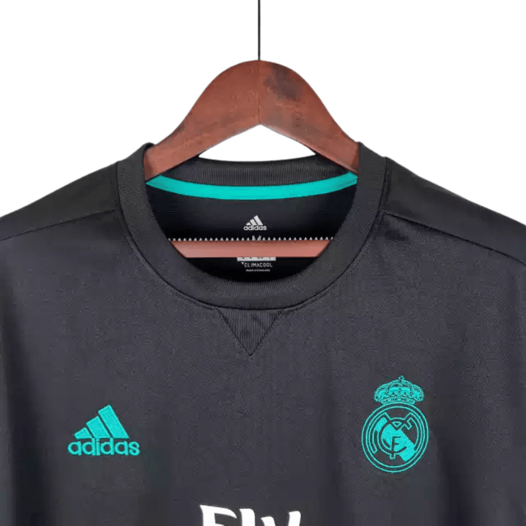 Camisa Retrô Real Madrid 2017/18 II Adidas Torcedor Preto - Manto Club