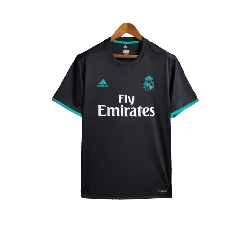 Camisa Retrô Real Madrid 2017/18 II Adidas Torcedor Preto - Manto Club