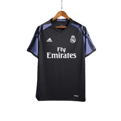 Camisa Retrô Real Madrid Adidas III Third 2016/17 Preto - Manto Club