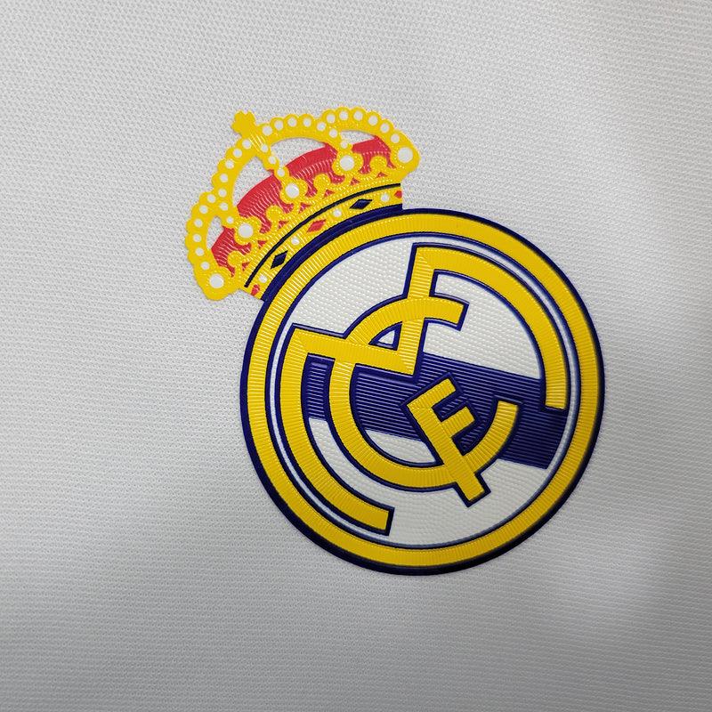 Camisa Retrô Real Madrid Manga Longa Adidas 2016/17 Masculino Branco - Manto Club