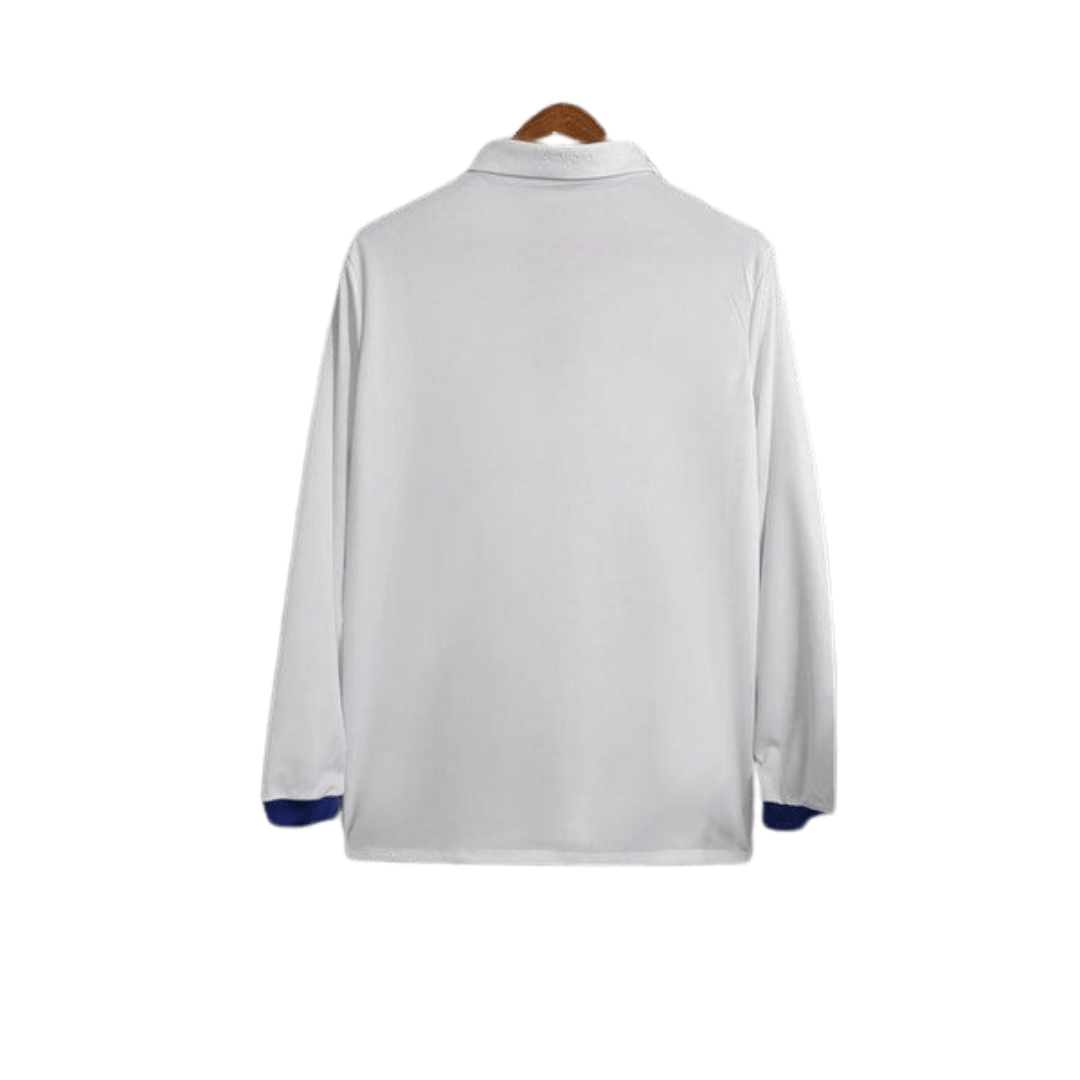 Camisa Retrô Real Madrid Manga Longa Adidas 2016/17 Masculino Branco - Manto Club