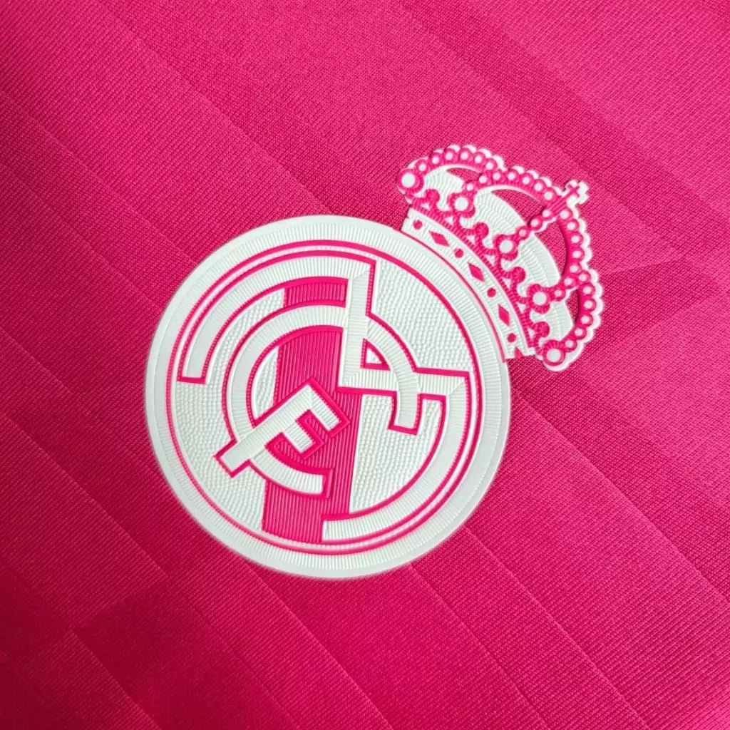 Camisa Retrô Real Madrid Manga Longa III Third Adidas 2014/15 Masculino Rosa - Manto Club