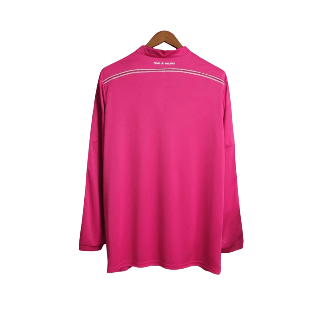 Camisa Retrô Real Madrid Manga Longa III Third Adidas 2014/15 Masculino Rosa - Manto Club