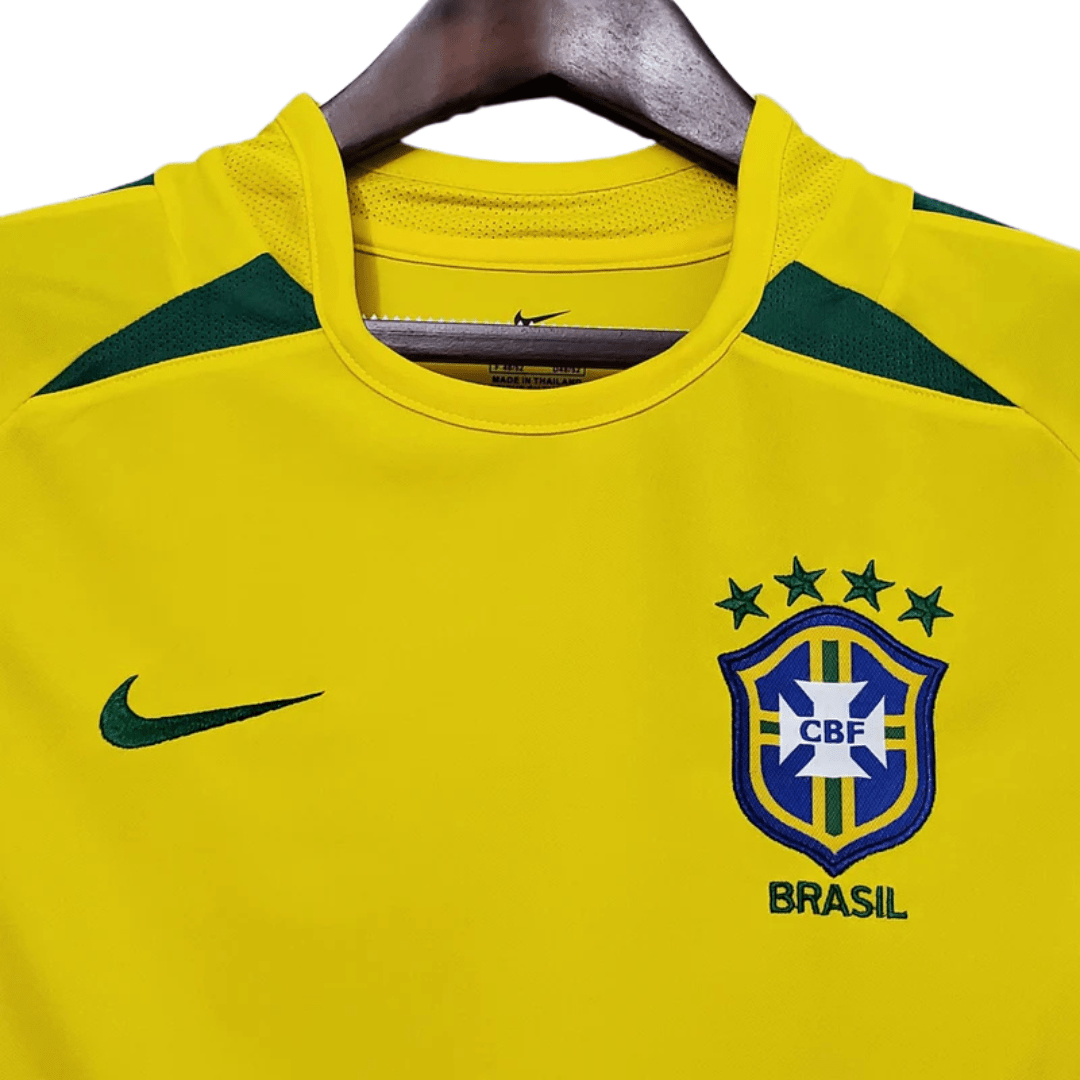 Camisa Retrô Seleção Brasil 2002/02 Home - Manto Club