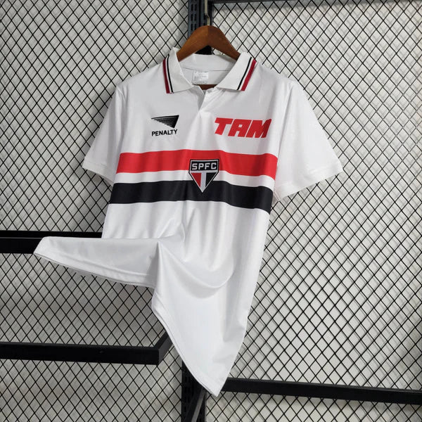 Camisa São Paulo Retrô 93/94 Penalty Torcedor - Branca - Manto Club