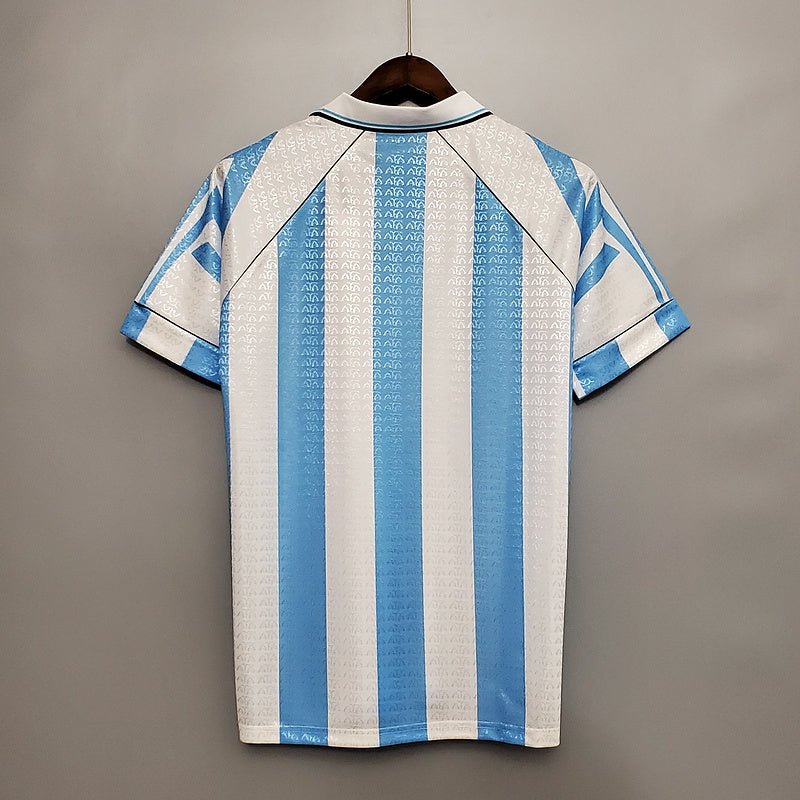 Camisa Seleção Argentina Retrô 1997 - 1998 Azul e Branca - Adidas - Manto Club