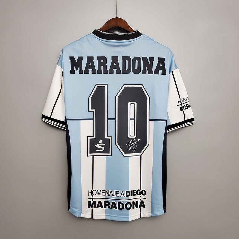 Camisa Seleção Argentina Retrô 2001 Azul e Branca - Fila - Manto Club