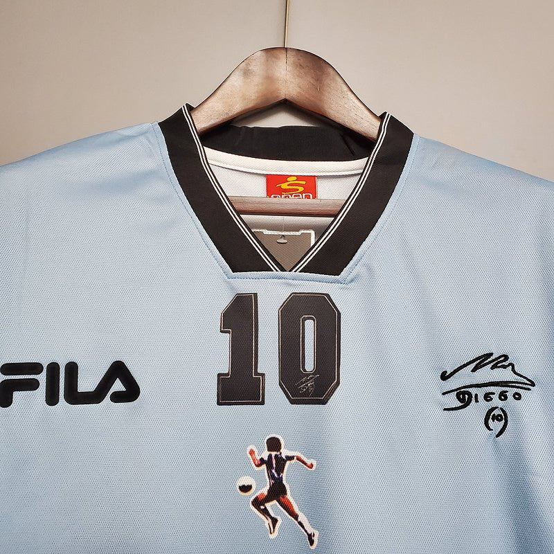 Camisa Seleção Argentina Retrô 2001 Azul e Branca - Fila - Manto Club