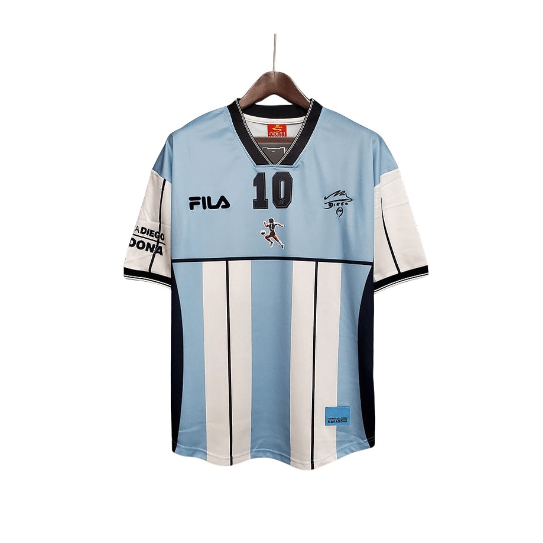 Camisa Seleção Argentina Retrô 2001 Azul e Branca - Fila - Manto Club
