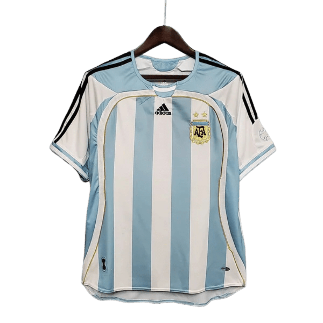 Camisa Seleção Argentina Retrô 2006 Azul e Branca - Adidas - Manto Club
