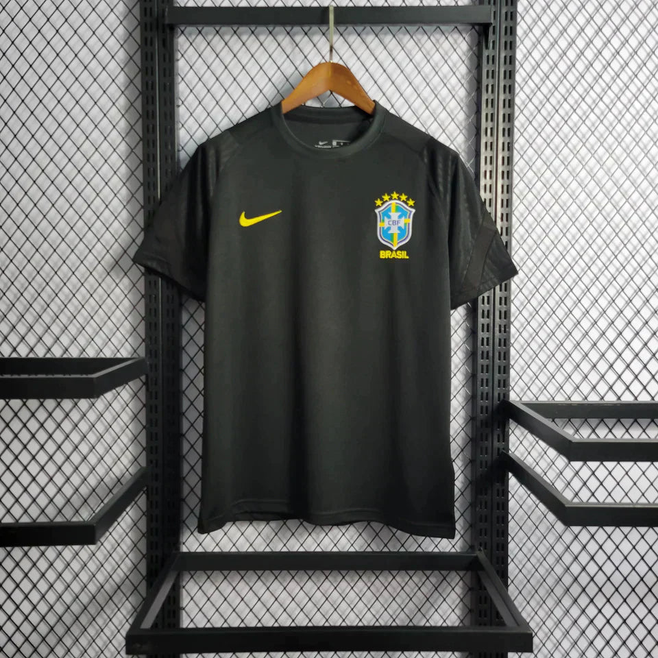 Camisa Seleção Brasil Comissão Técnica Nike - Preta - Manto Club