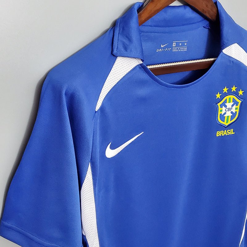 Camisa Seleção Brasileira Retrô 2002 Azul - Nike - Manto Club