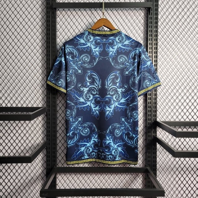 Camisa Seleção Itália x Versace - Puma - Azul - Manto Club