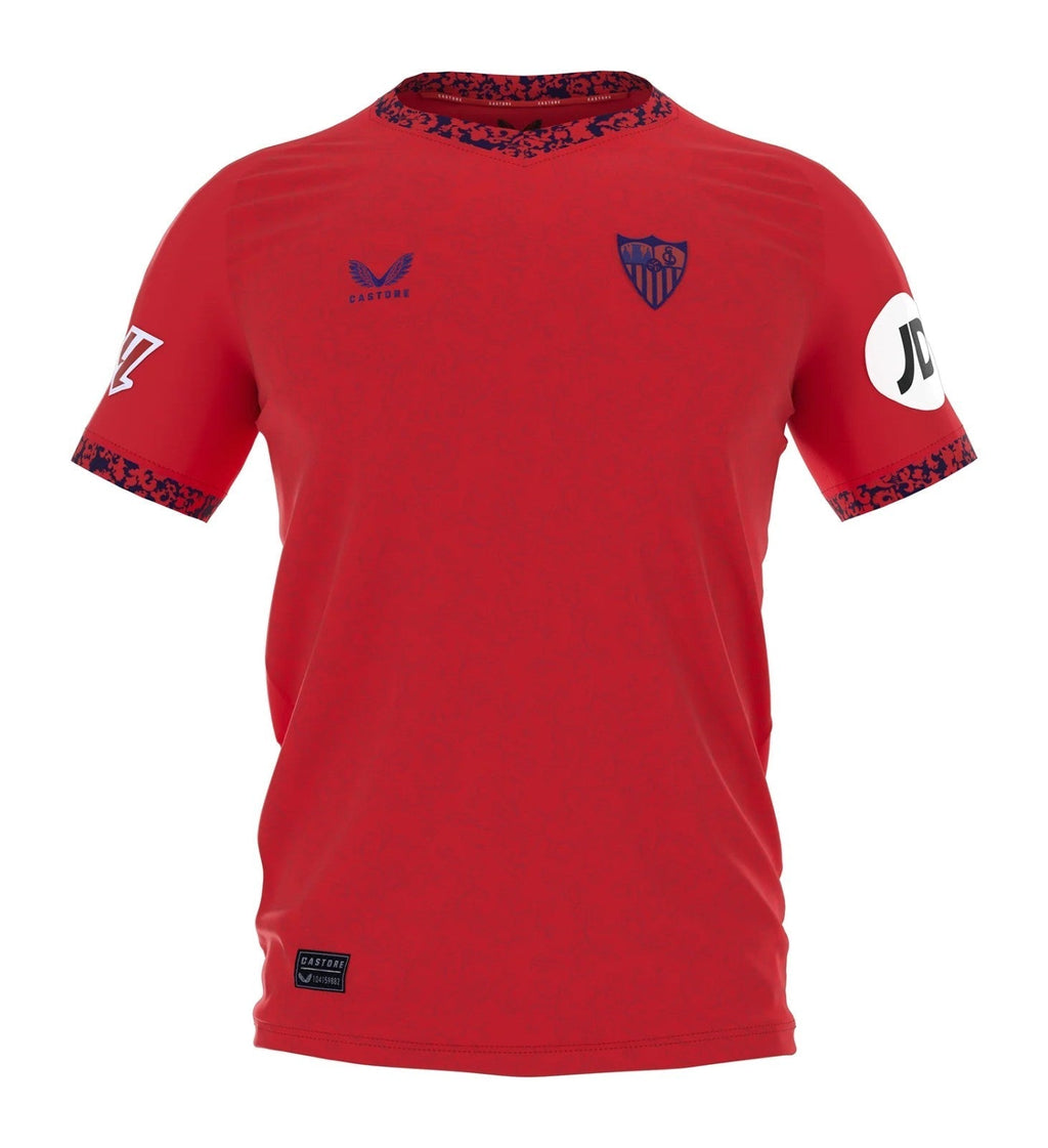 Camisa Sevilla Away 24/25 s/n° Torcedor Masculino - Vermelha - Manto Club