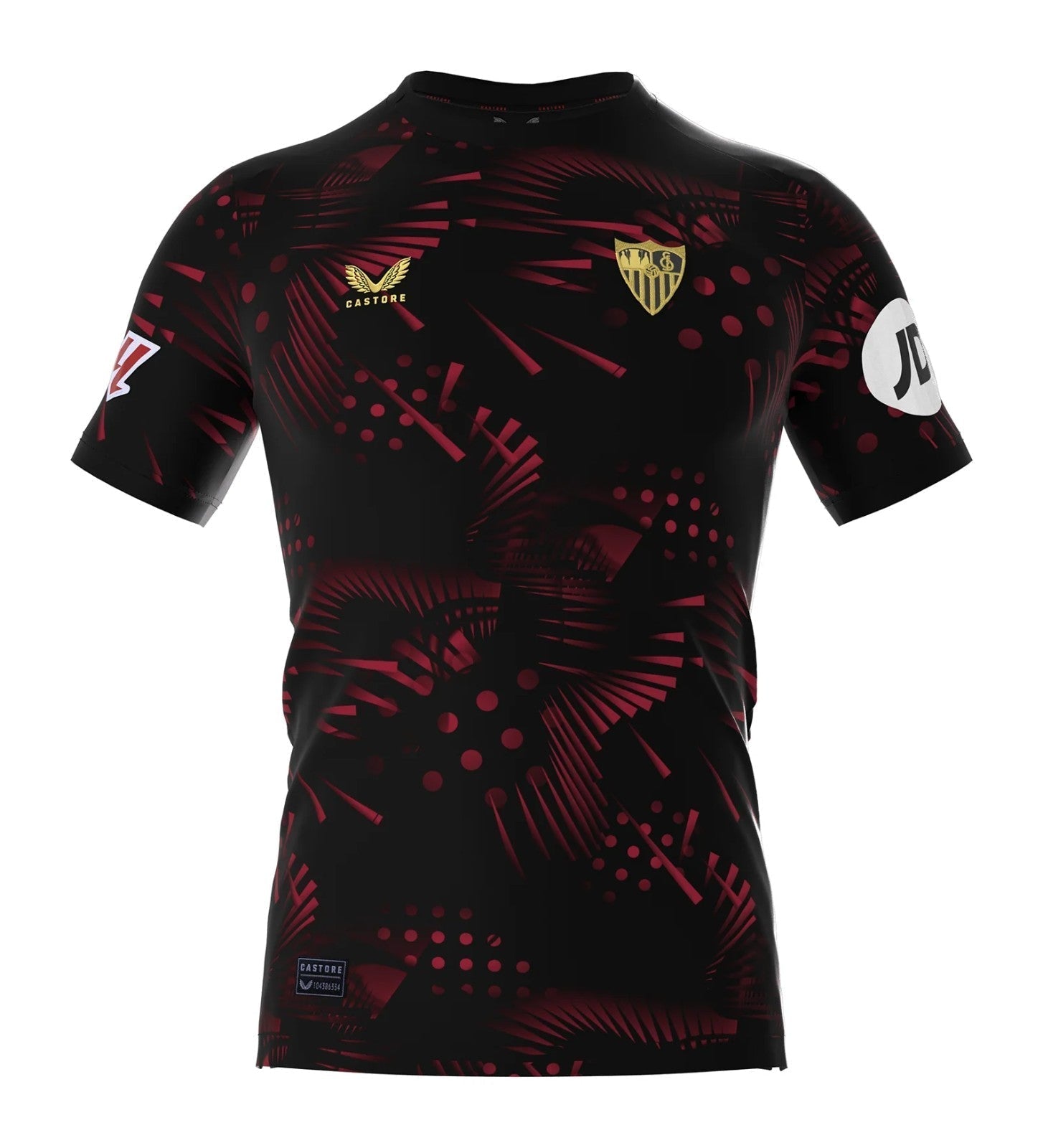 Camisa Sevilla Third 24/25 s/n° Torcedor Masculino - Preta e Vermelho - Manto Club