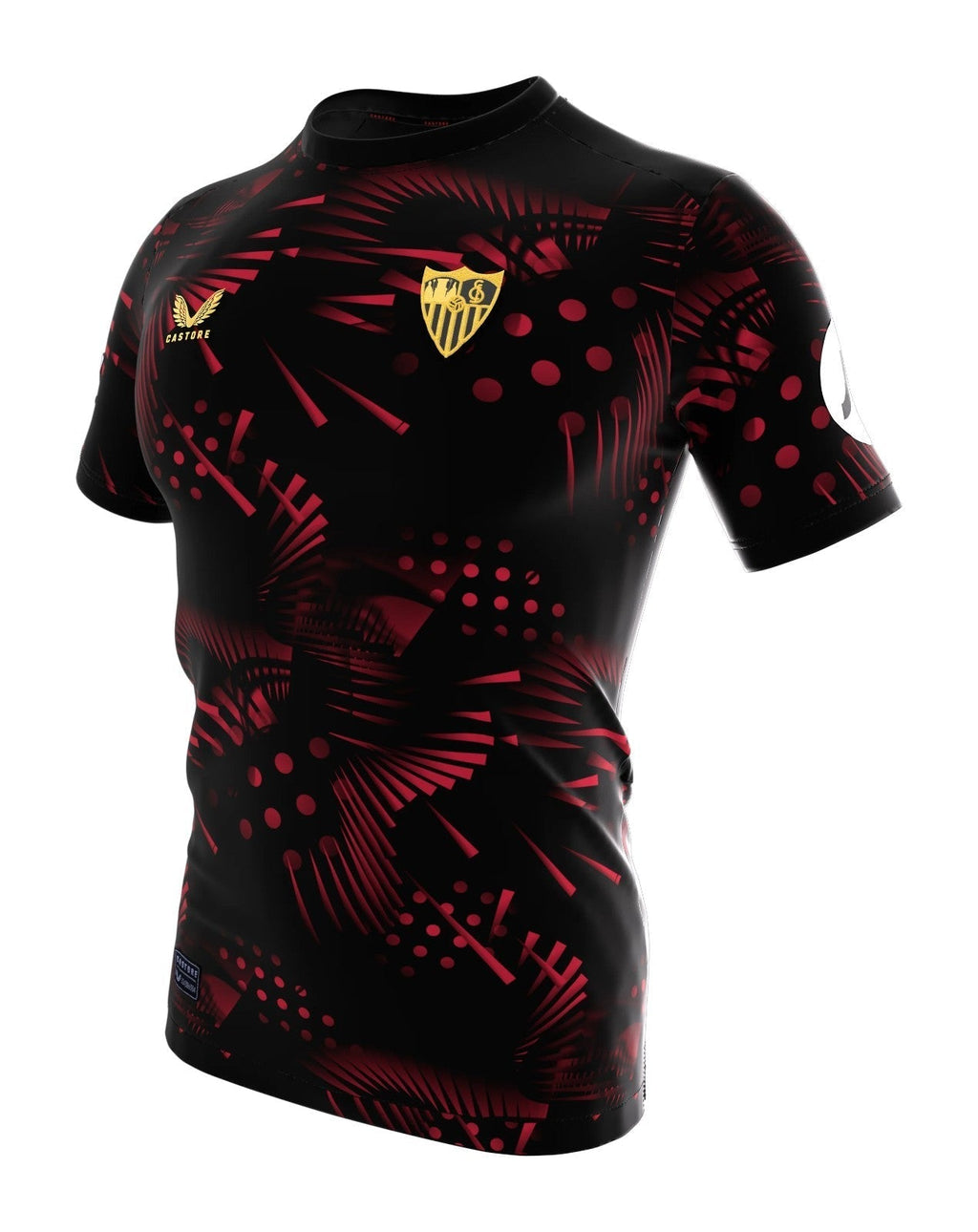 Camisa Sevilla Third 24/25 s/n° Torcedor Masculino - Preta e Vermelho - Manto Club