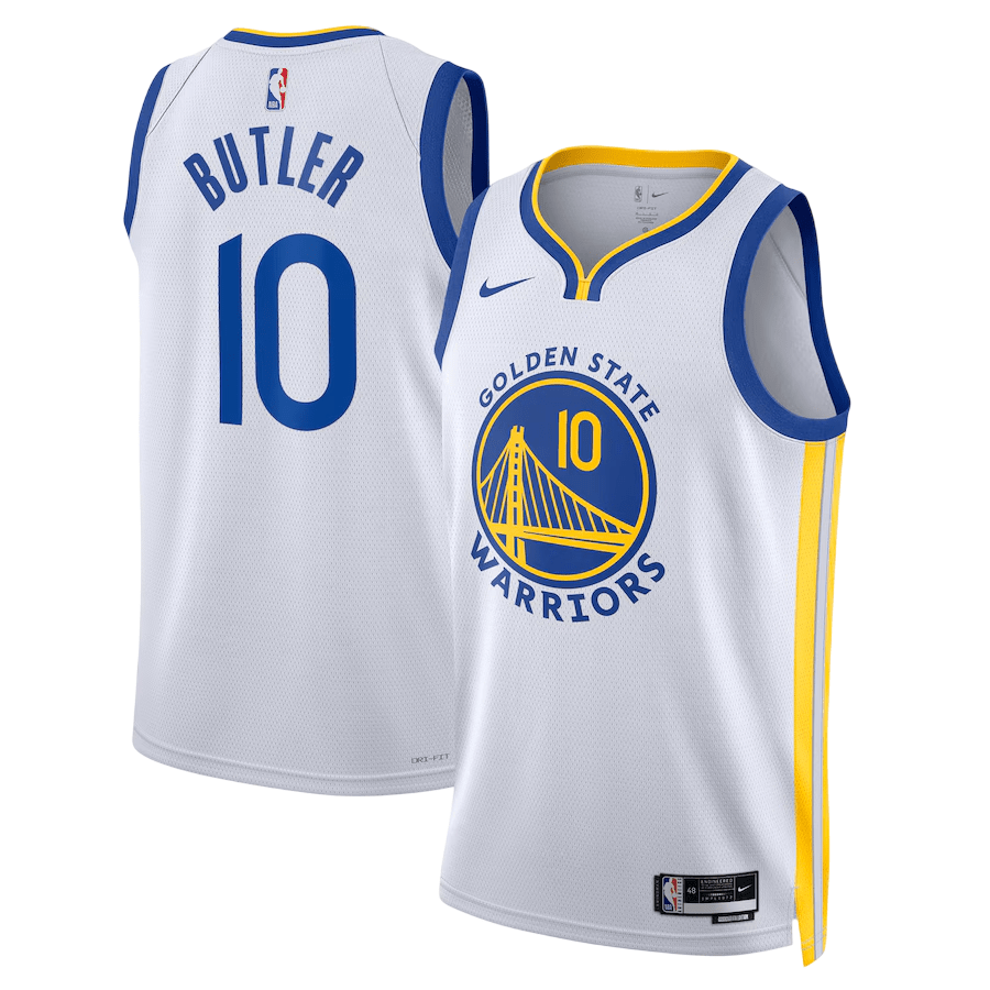 Camisa Swingman Golden State Warriors Nike Association Edition - Branca - Jimmy Butler - Manto Club