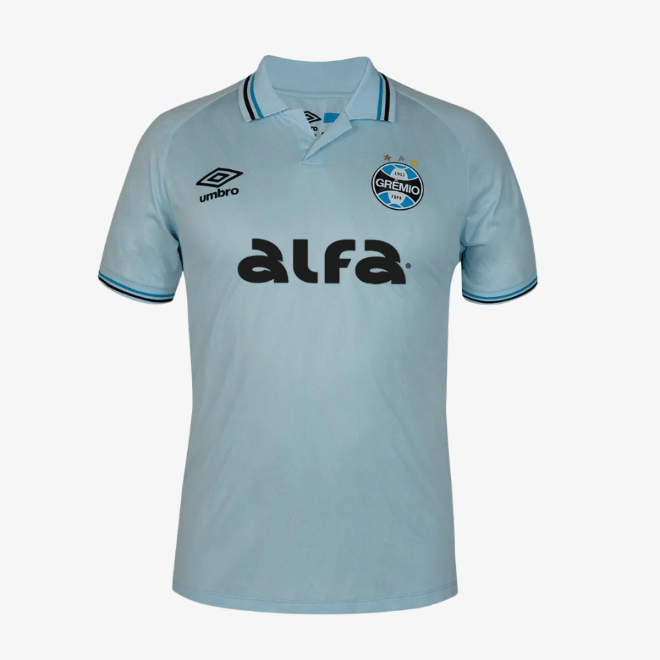 Camisa Umbro Grêmio 2025/26 II Azul Celeste Jogador - Manto Club
