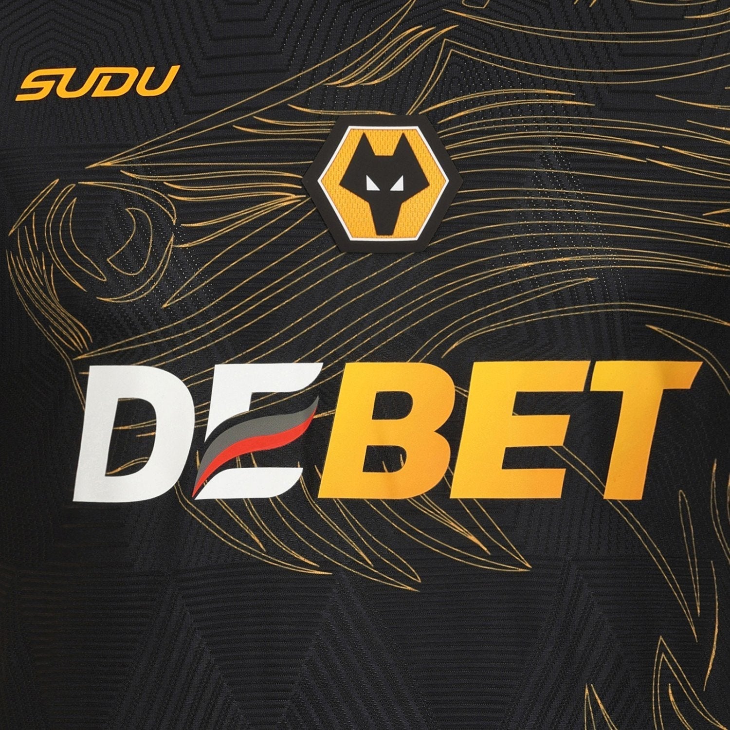 Camisa Wolverhampton Away 24/25 s/n° Torcedor Sudu Masculina - Preta - Manto Club