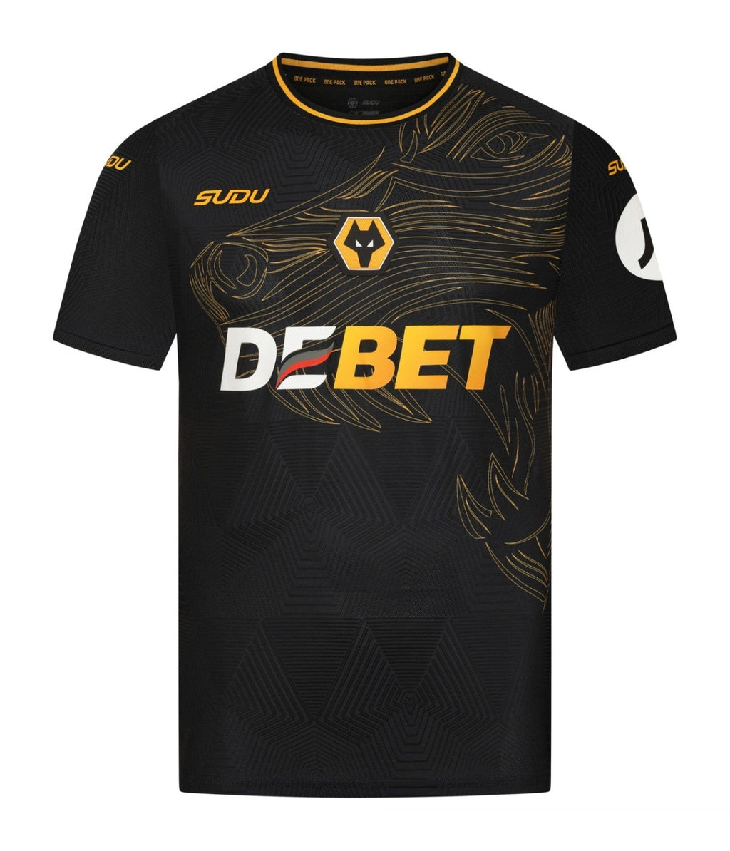 Camisa Wolverhampton Away 24/25 s/n° Torcedor Sudu Masculina - Preta - Manto Club