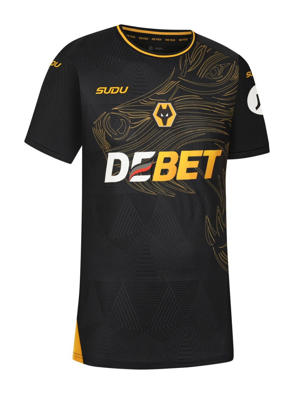 Camisa Wolverhampton Away 24/25 s/n° Torcedor Sudu Masculina - Preta - Manto Club