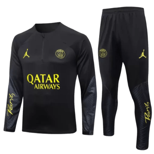 Conjunto de Treino PSG - Masculino - Preto - Manto Club