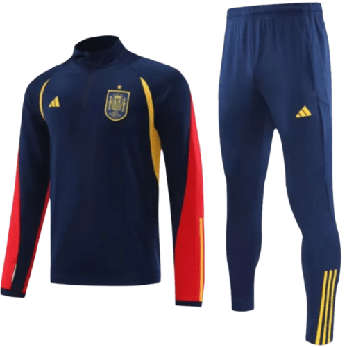 Conjunto de Treino Seleção Espanha - Masculino - Azul Marinho - Manto Club
