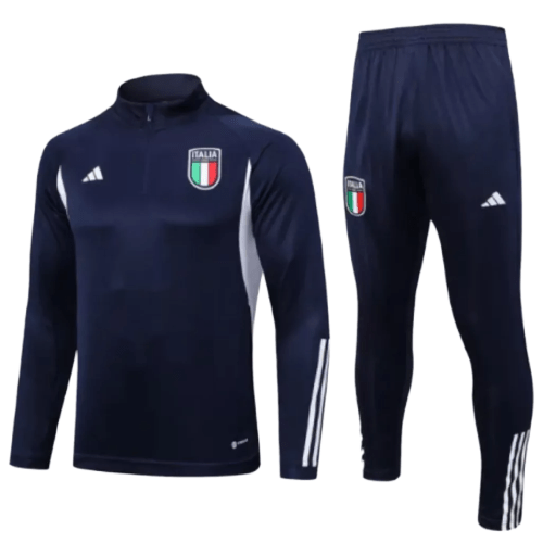 Conjunto de Treino Seleção Itália - Masculino - Azul Marinho - Manto Club