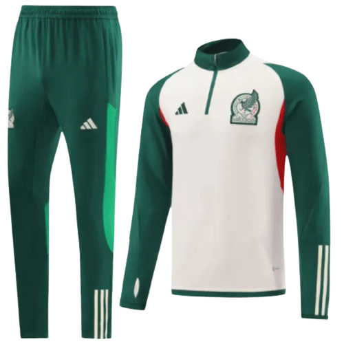 Conjunto de Treino Seleção México - Masculino - Beje e Verde - Manto Club