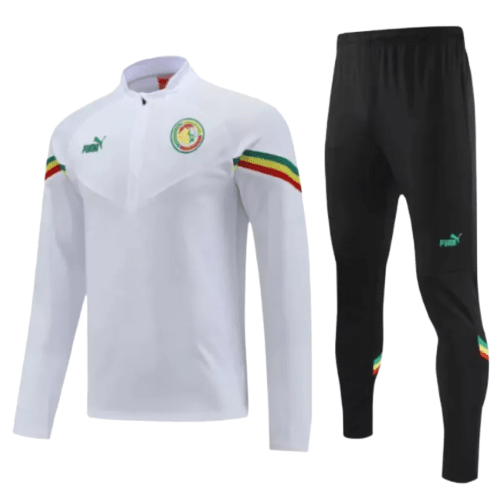 Conjunto de Treino Seleção Senegal - Masculino - Branco - Manto Club