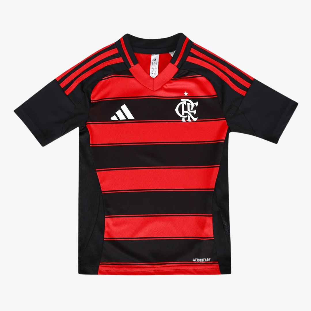 Conjunto Infantil Adidas Flamengo 2025/26 I - Manto Club