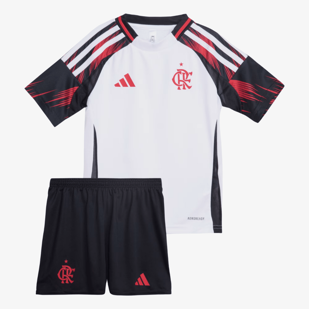 Conjunto Infantil Adidas Flamengo 2025/26 II - Manto Club